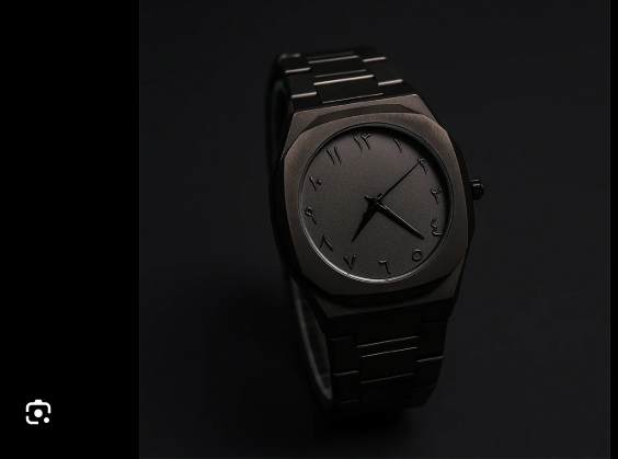 Black Aura Metalic Watch