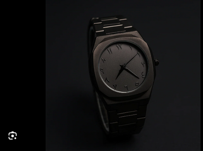 Black Aura Metalic Watch